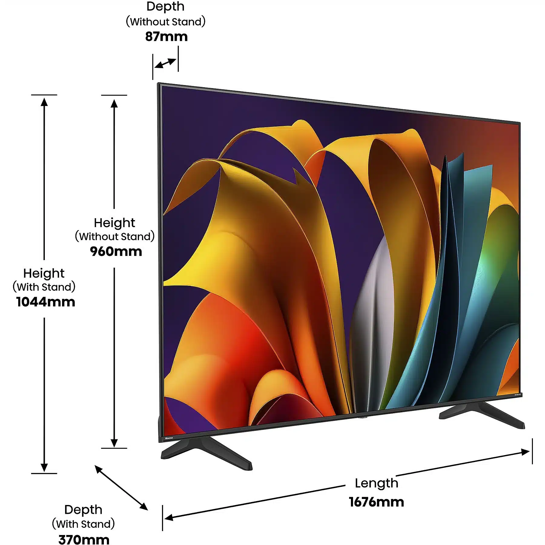 TV LED HISENSE 75A6N (piatto, 75 pollici / 189 cm, UHD 4K, SMART TV) – Bild 7