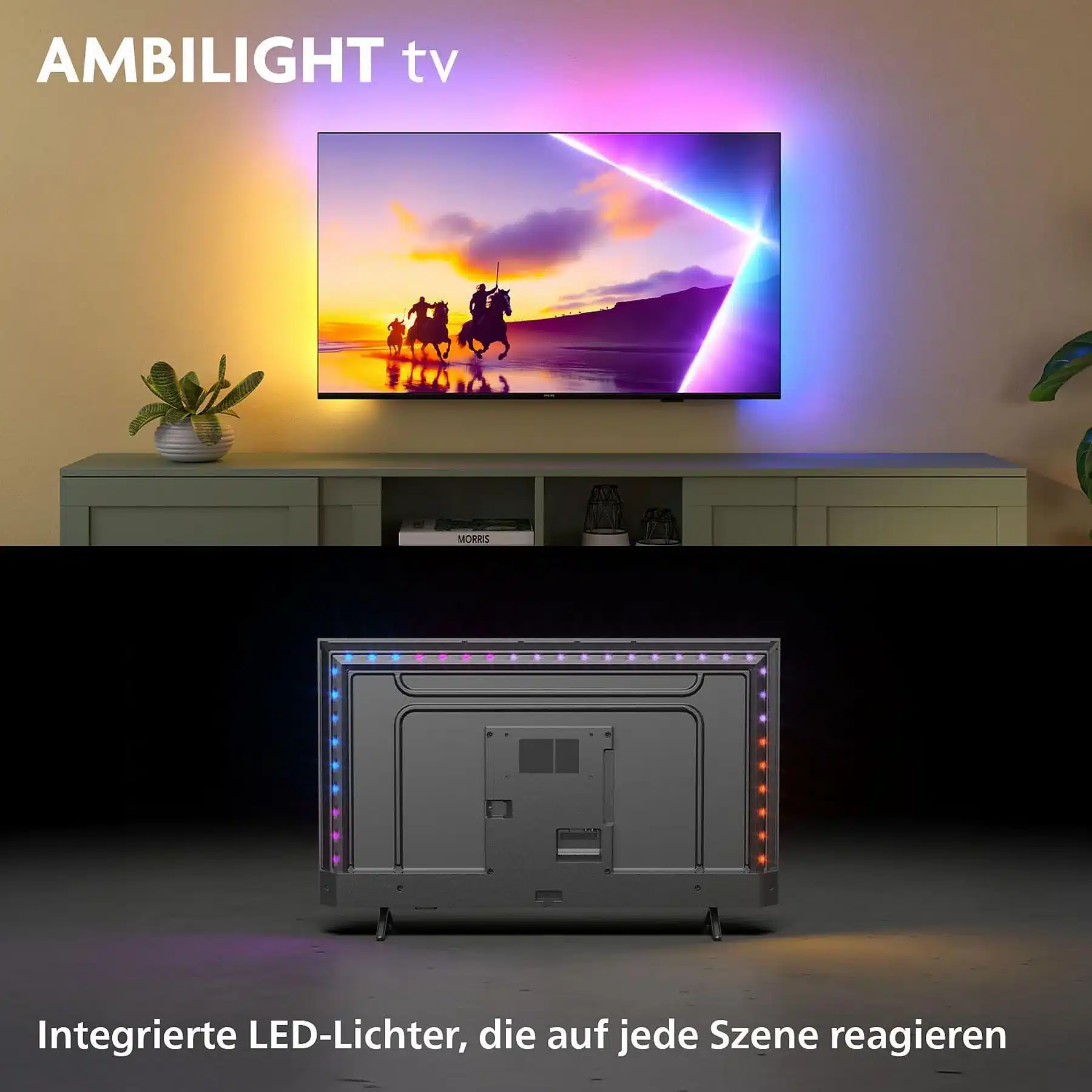PHILIPS 55PUS8550/12 LED Ambilight TV (piatto, 55 Zoll / 139 cm, UHD 4K, SMART TV, Ambilight) – Bild 2