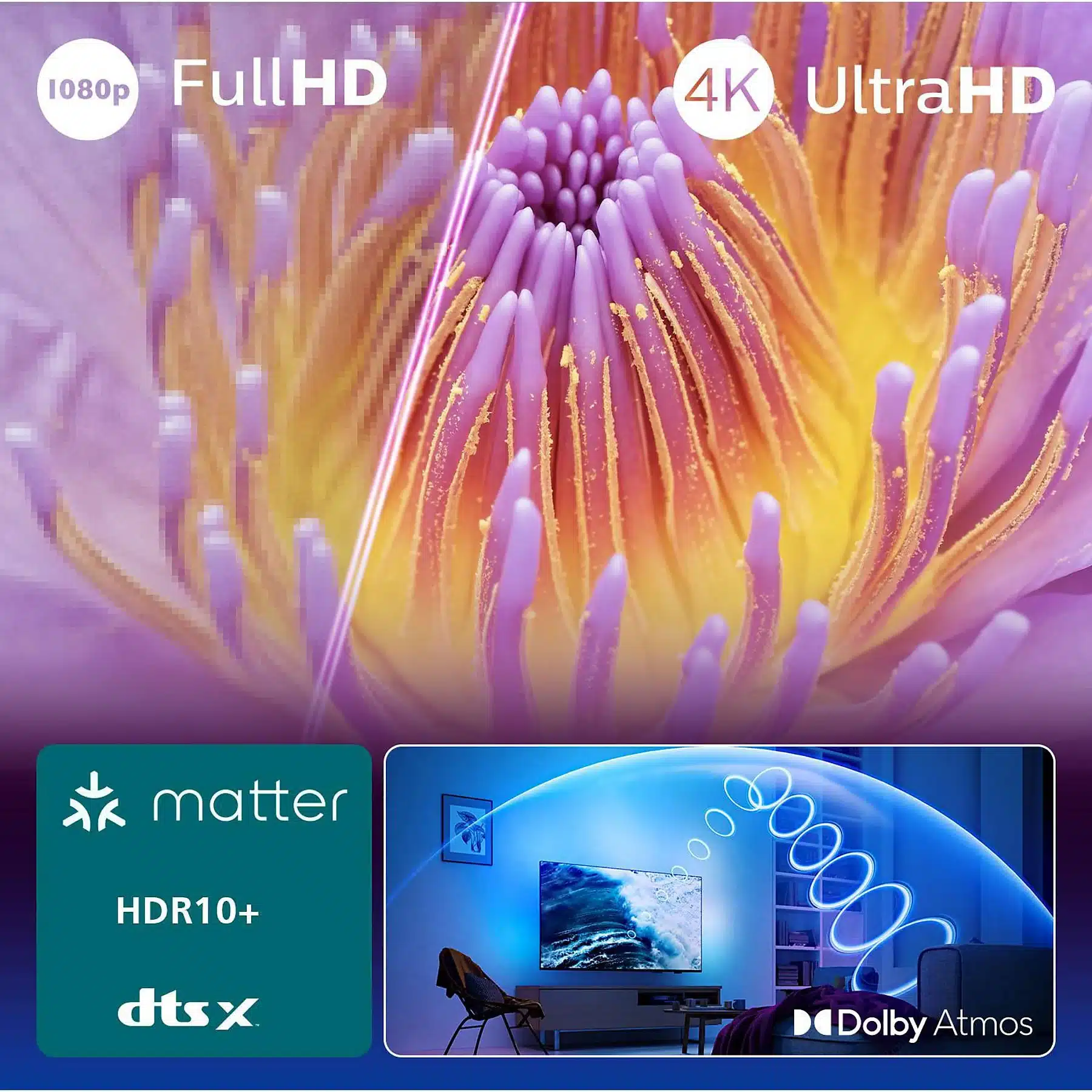 PHILIPS 55PUS8550/12 LED Ambilight TV (piatto, 55 Zoll / 139 cm, UHD 4K, SMART TV, Ambilight) – Bild 12