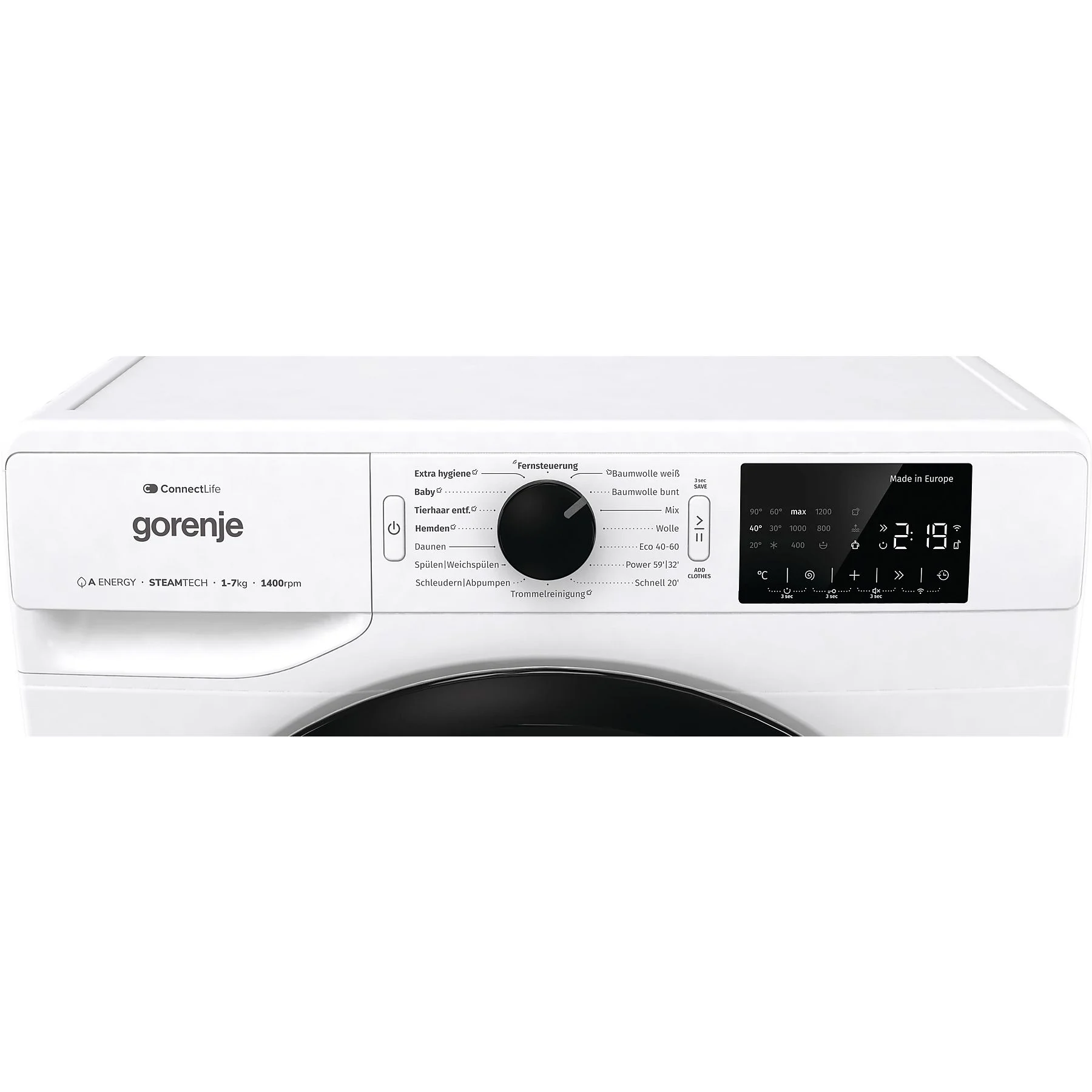 Wasmachine GORENJE WPNEI 74SA1TS (7 kg, 1400 tpm, A) – Bild 6